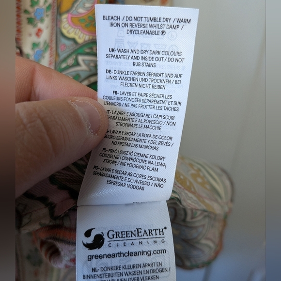 BODEN Romantic Top Women Colorful Blouse Size 2 Silk And Viscose Fabric Loose - Picture 12 of 15